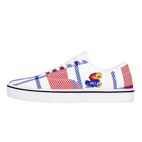 Plaid Red White and Blue Designed Shoe - Shoe Zero