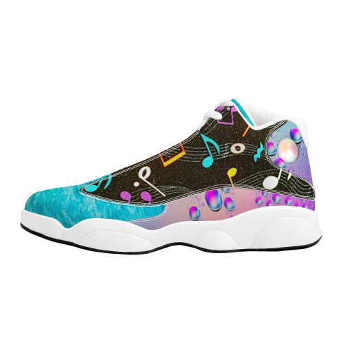 Neon Music Basketball Shoes - White - Shoe Zero